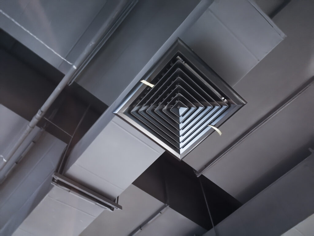 Building interior Air Duct, Air Condition pipe line system Air f